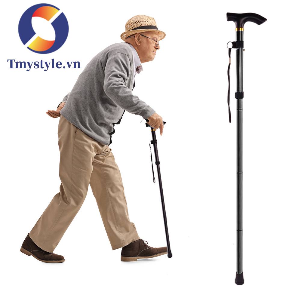 Gậy Leo Núi 5 Khớp Chống Trượt Tùy Chỉnh Tiện Dụng Cho Người Lớn Tuổi