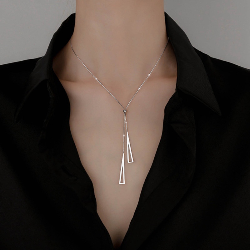 Ygt Vòng Cổ Choker Bằng Thép Titan Phối Tua Rua Có Thể Điều Chỉnh Thời Trang Cho Nữ