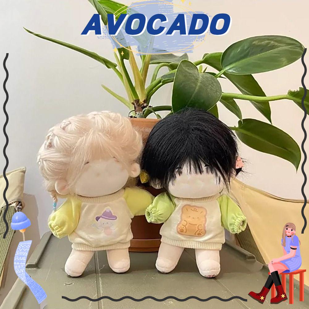 AVOCAPP Áo Hoodie Màu Sắc Xinh Xắn Cho Búp Bê 10CM 20CM