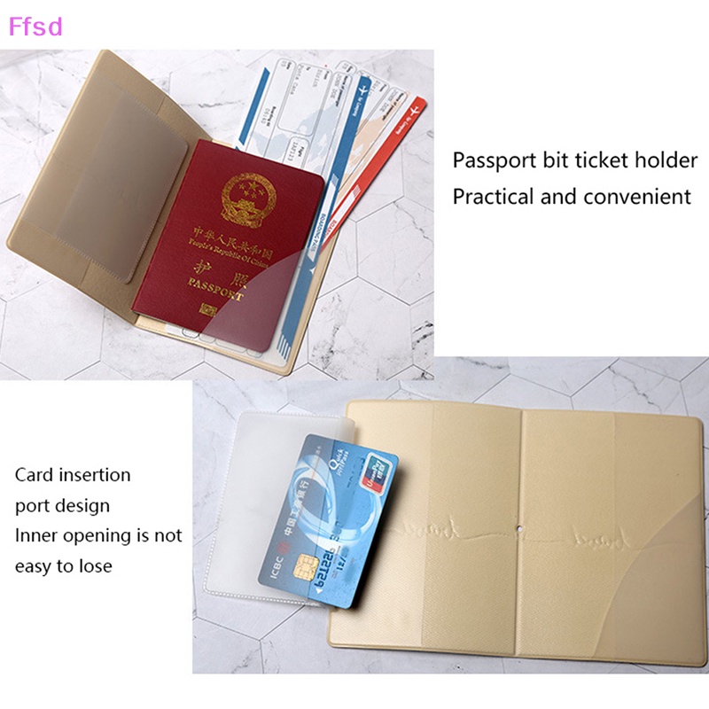 1 Túi Đựng Hộ Chiếu Bằng PVC Chống Nước / Bụi Bẩn Thời Trang