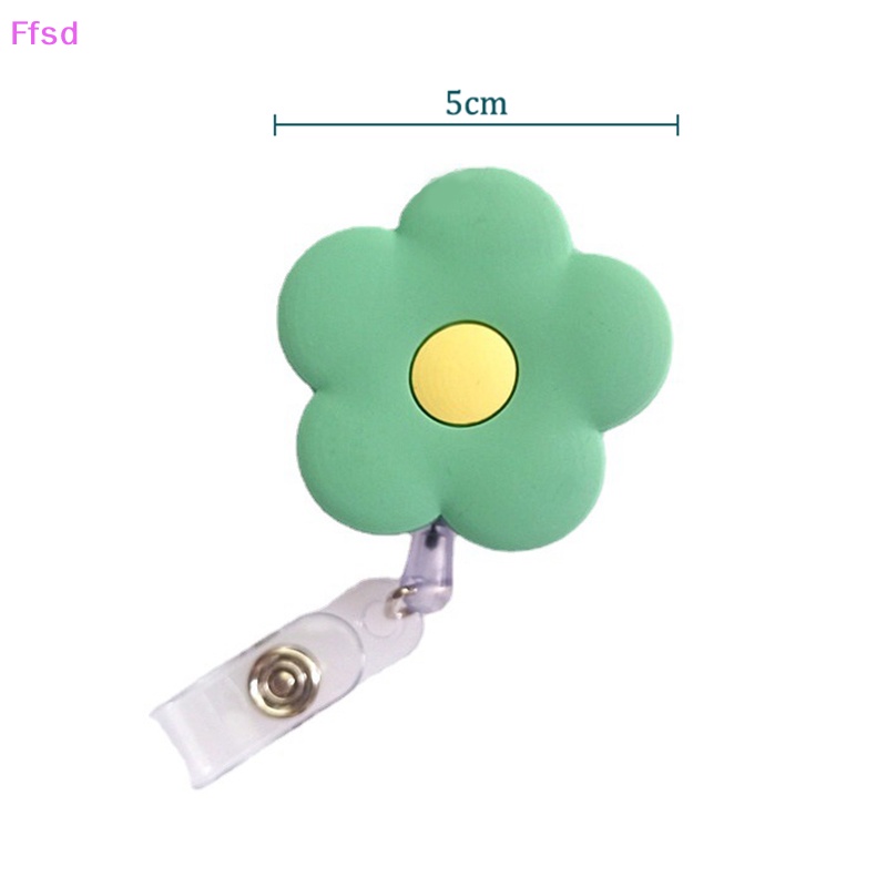 {Ffsd} Dây Đeo Thẻ ID / Huy Hiệu Bằng Silicon Chất Lượng Cao Có Thể Thu Gọn Cho Học Sinh / Y Tá Bán Chạy