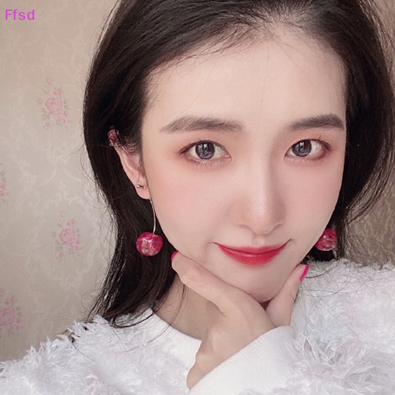 1 Đôi Bông Tai Hình Quả Cherry Thời Trang Dành Cho Nữ