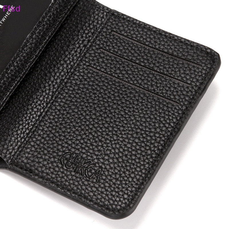 {Ffsd} Ví Da Pu Mềm Mại Thời Trang Đựng Tiền Xu / Giấy Phép Lái Xe Cho Nam * Hàng Bán Chạy