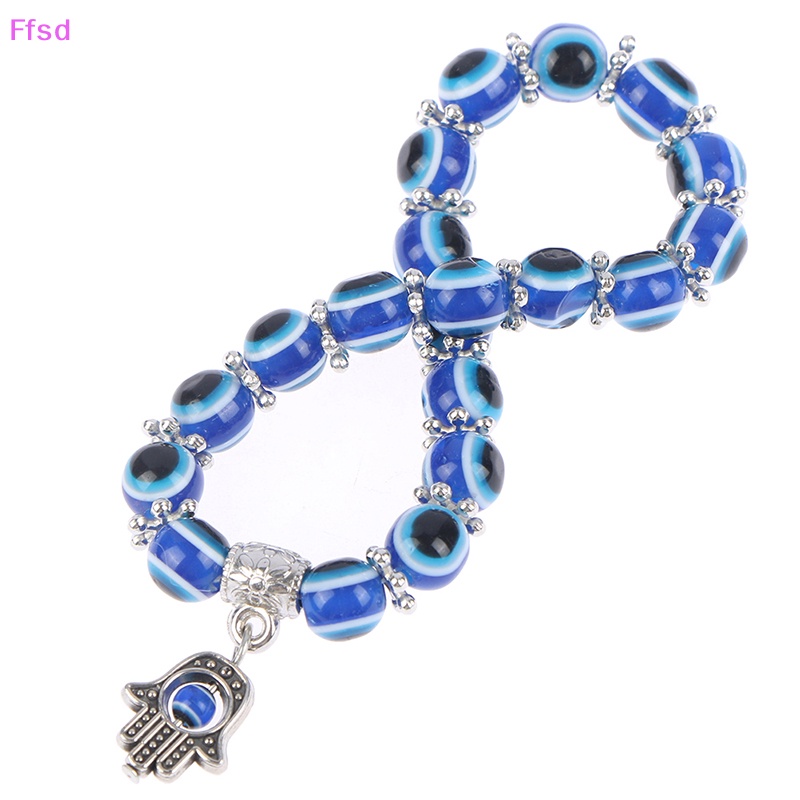 {Ffsd} 2021 Vòng Tay Hạt Charm Mắt Quỷ Xanh Lam May Mắn Trang Sức Làm Quà Tặng Cho Nam Và Nữ