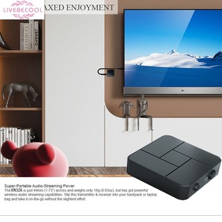 2in1 Bluetooth 5.0 Âm Thanh Thu Phát Adapter Jack Cắm Aux 3.5Mm Rca Dongle Cho Tv Ô Tô PC Tai Nghe livebecool