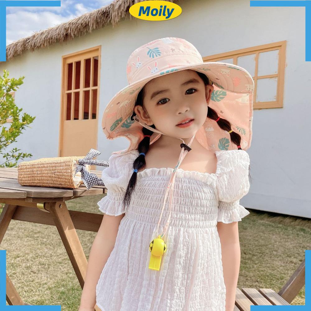 MOILYVN Mũ Bucket Phụ Kiện Đi Biển Mùa Xuân Hè Cho Bé