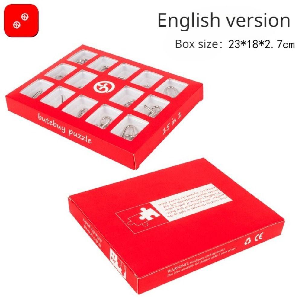 DYRUIDOJ Set 15 Đồ Chơi Lắp Ráp 3D Bằng Kim Loại Phát Triển Trí Não