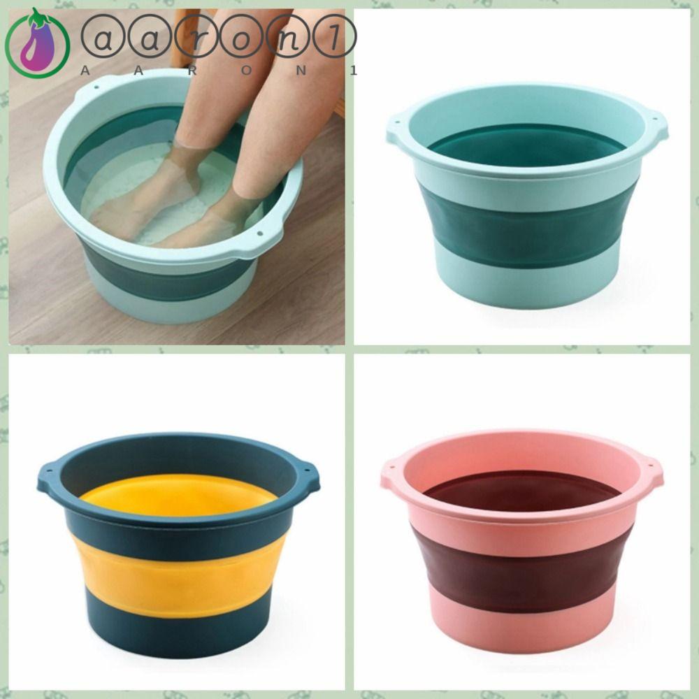 AARON1 Xô Ngâm Chân Di Động Dày Dặn Chống Rò Rỉ Có Thể Thu Gọn Cho SPA