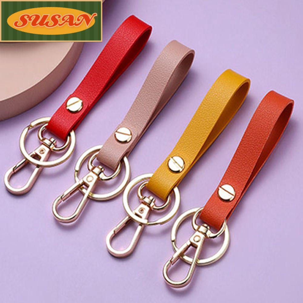 SUSANS Móc Chìa Khóa Bằng Da PU Cho Xe Ô Tô