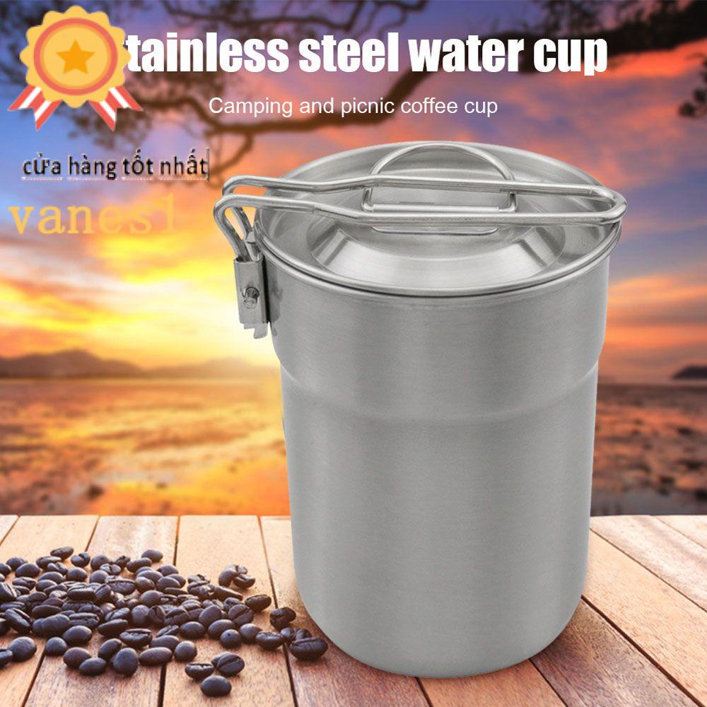 VANES1 Cốc Uống Nước Bằng Thép Không Gỉ Có Thể Gấp Gọn Tiện Dụng Mang Theo Du Lịch Cắm Trại