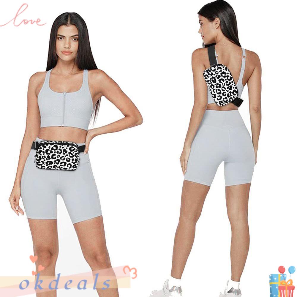 OKDEALS Túi Đeo Chéo Ngực / Thắt Lưng Bằng Nylon Chống Nước Có Khóa Kéo Có Thể Điều Chỉnh