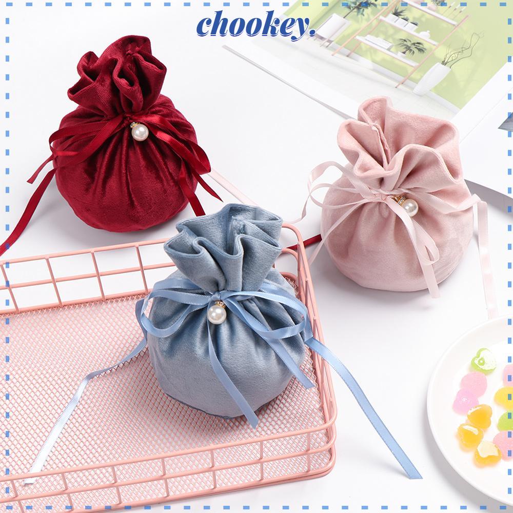 CHOOKEY Túi Dây Rút Đựng Thực Phẩm Trang Trí Tiệc Cưới