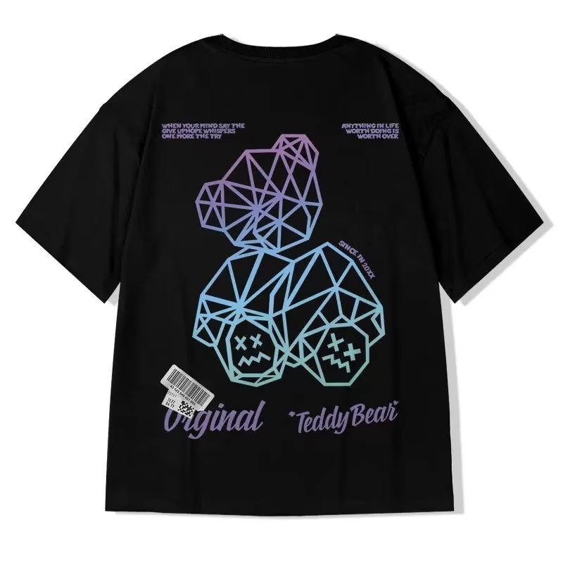 Áo Thun Tay Ngắn Dáng Rộng Phong Cách Hip Hop Cá Tính Dành Cho Cặp Đô