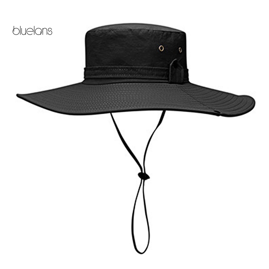 Nón Tai Bèo Vành Rộng Phối Lưới Thoáng Khí Chống Tia UV / Trầy Xước Thời Trang Cho Nam