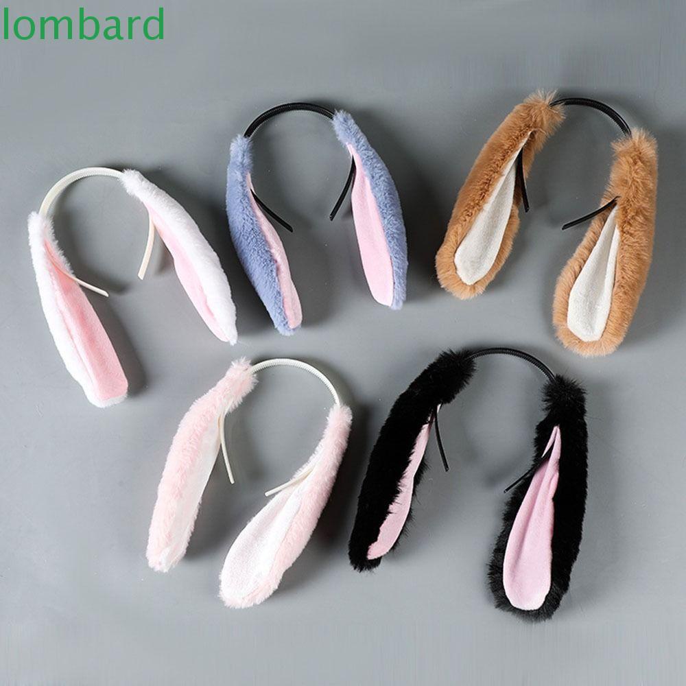 LOMBARD Cài Tóc Tai Thỏ Hoạt Hình Dễ Thương Dành Cho Nữ