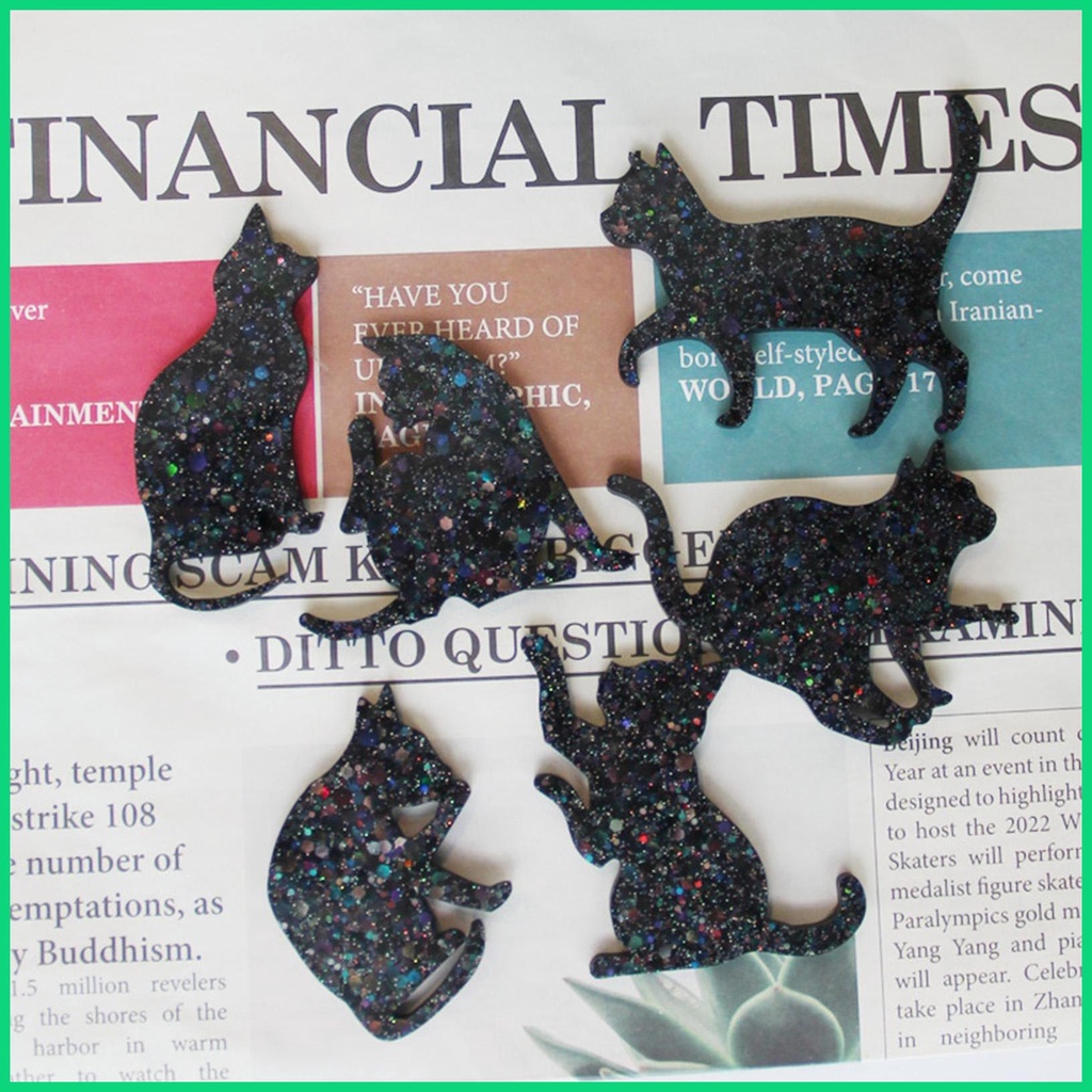 Khuôn Silicone Làm Nhựa Resin Thủ Công DIY Hình Mèo Cho jiwvn Jwvn