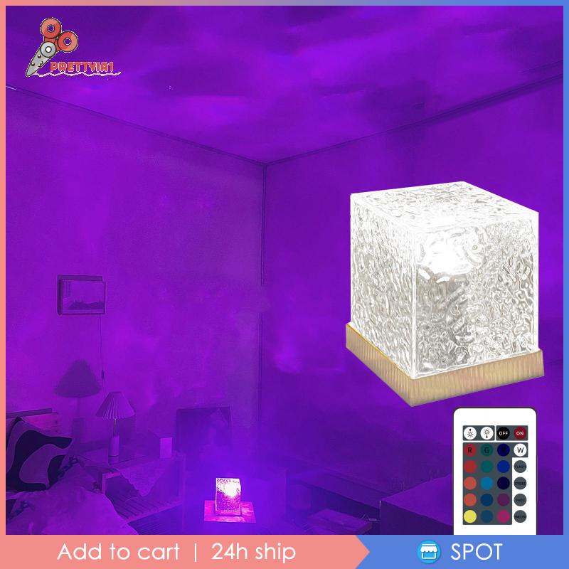 Đèn Ngủ Để Bàn Bằng Acrylic Thay Đổi Màu Sắc Độc Đáo