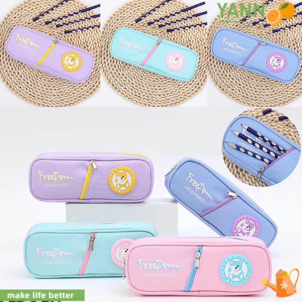 YANN1 Túi Đựng Bút Hình Gấu Hoạt Hình Đáng Yêu Sáng Tạo