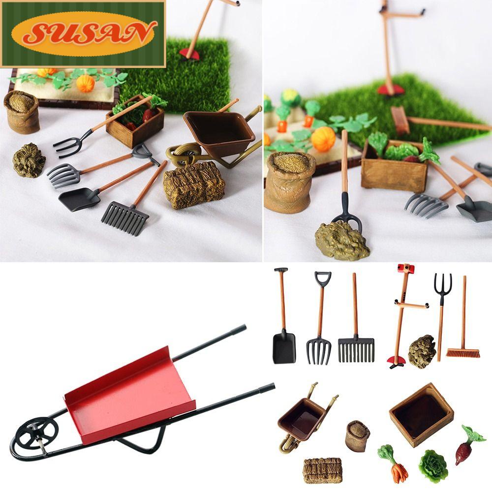 SUSANS Xẻng Xúc Đất Trang Trí Nhà Búp Bê Tỉ Lệ 1: 12