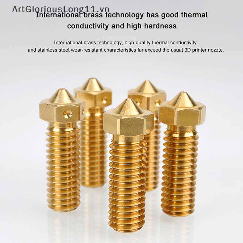 Đầu Phun Bằng Đồng Thau Kích Thước 0.4 / 0.6 / 0.8 / 1.0 / 1.2mm Chuyên Dụng Cho Máy In