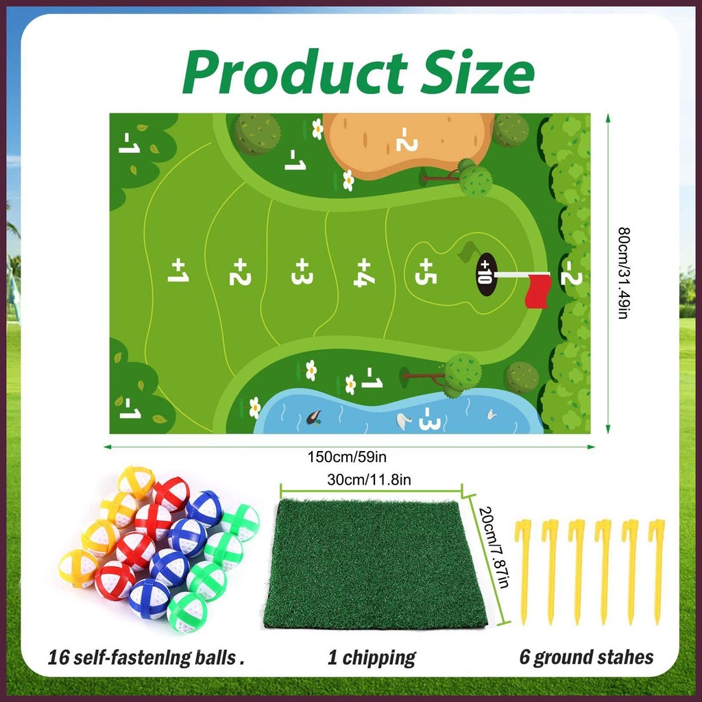 Thảm Mềm Dùng Luyện Tập Đánh Golf Trong Nhà / Ngoài Trời