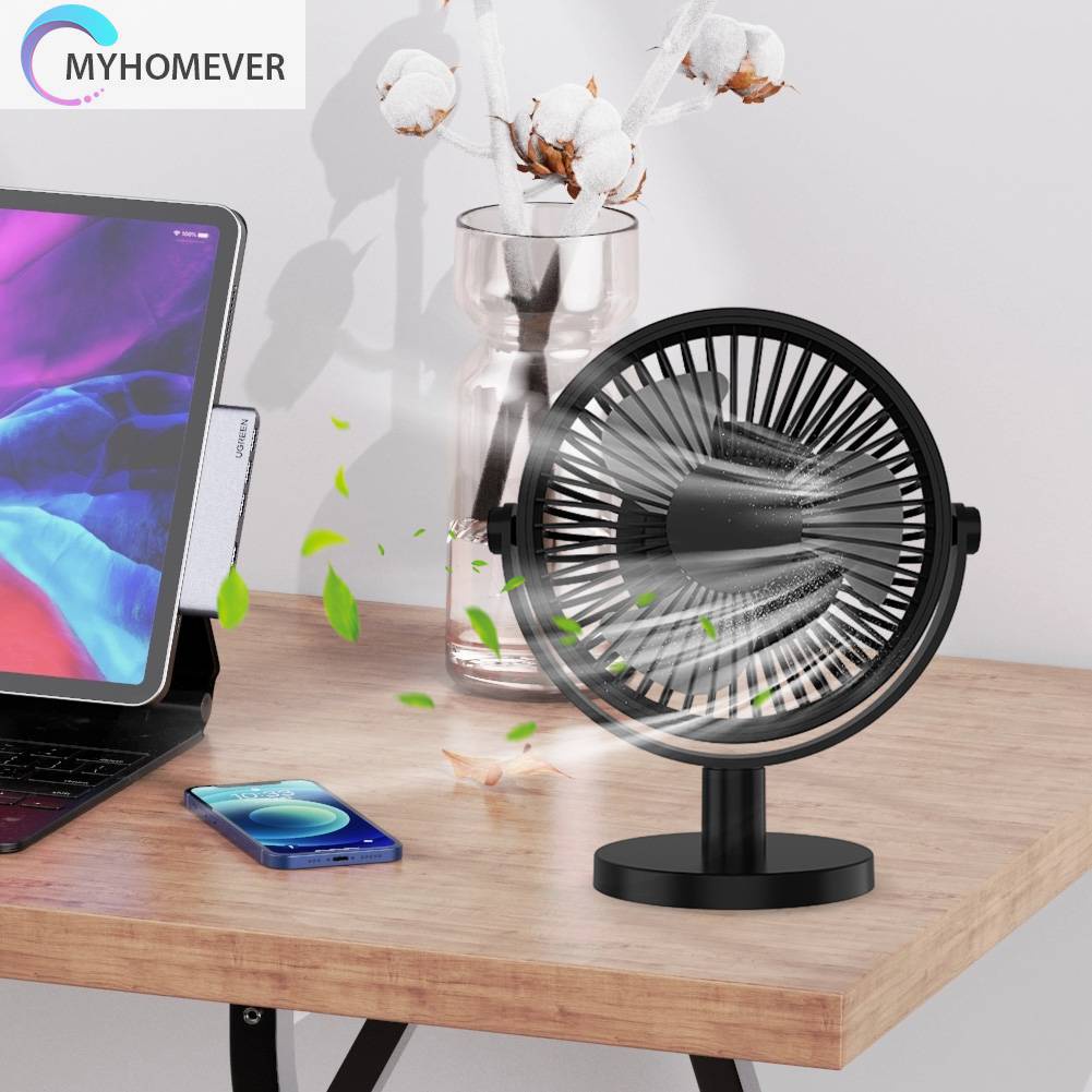 Quạt Làm Mát Mini 3 Tốc Độ Kèm Đèn LED Và Quạt Nhỏ Tiện Dụng Cho Gia Đình /