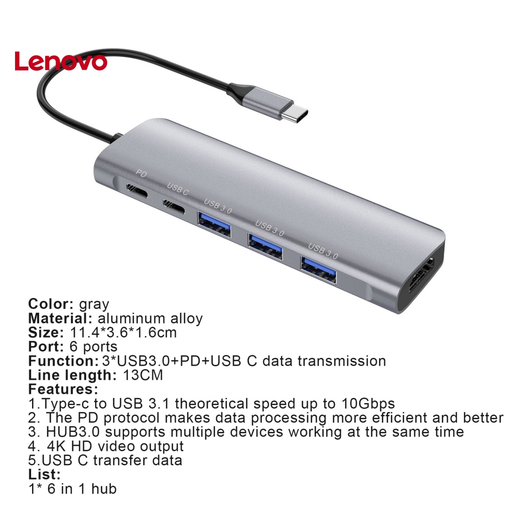 Bộ Hub USB 3.0 Type-C 6 Trong 1 Hình Hoa Hướng Dương Bằng Hợp Kim Nhôm