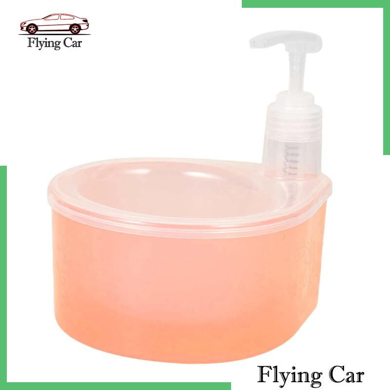 Bình Đựng Xà Phòng Dạng Lỏng 1L 2 Trong 1 Kèm Giá Đỡ Xốp Tiện Dụng Cho Gia Đ