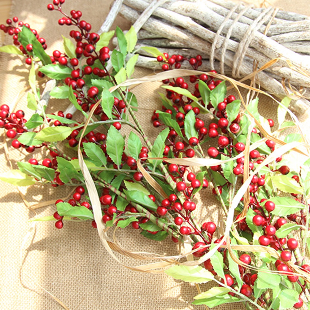 Cành Lá Xanh Nhân Tạo Trang Trí Nhà Cửa / Tiệc Cưới