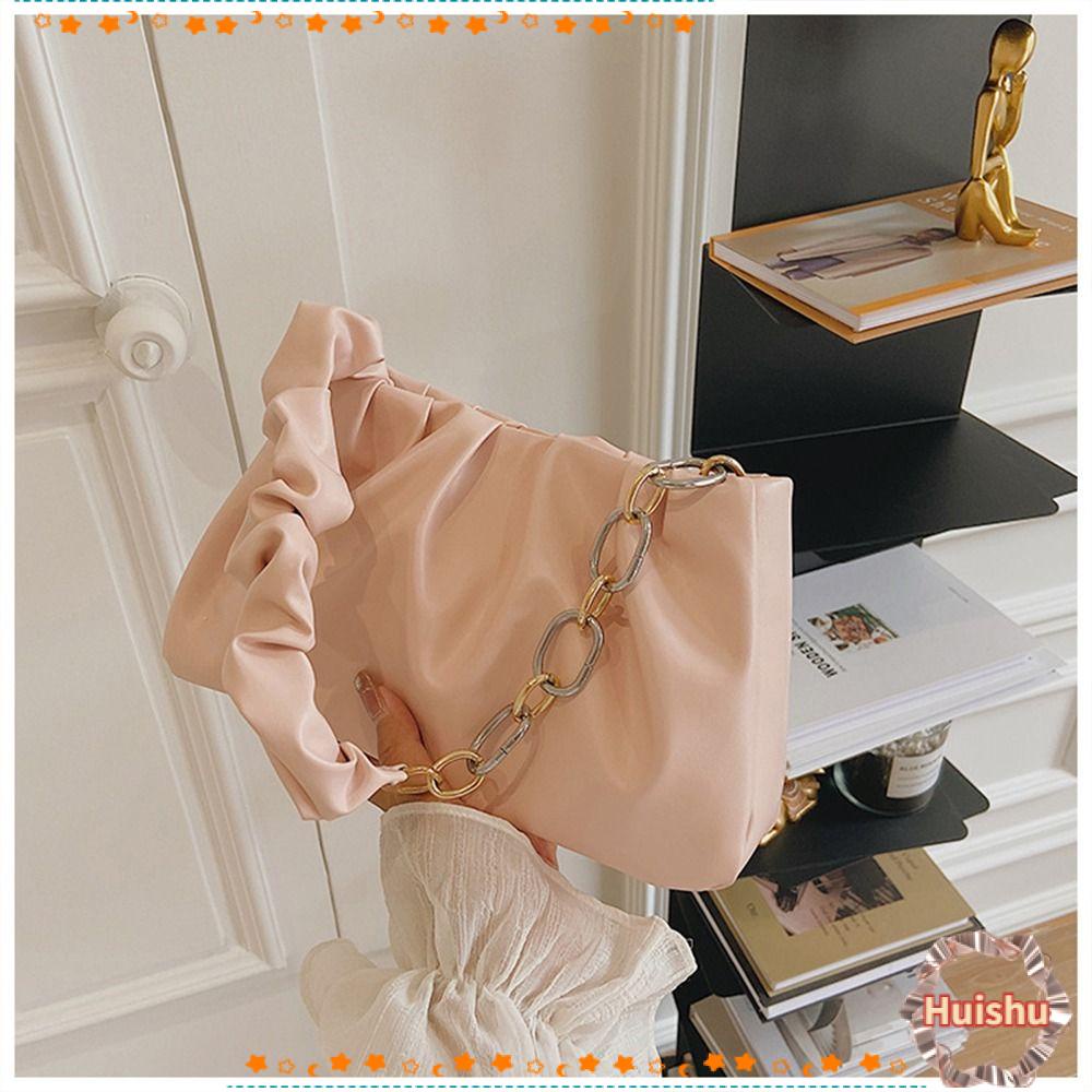 HS Túi Xách Da PU Cỡ Lớn Màu Trơn Thời Trang Cho Nữ