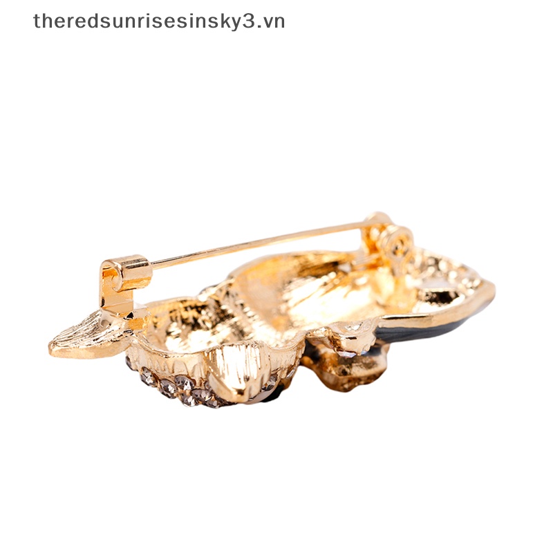 # # Thời Trang Mới Ghim Cài Áo Trang Trí Túi Xách Hình Mắt Mèo Pha Lê Tráng Men Màu Xanh Lá Cây