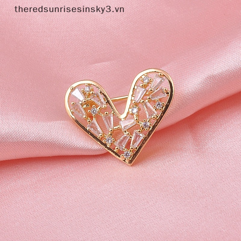 Ghim Cài Áo Hình Trái Tim Thời Trang Dành Cho Nữ