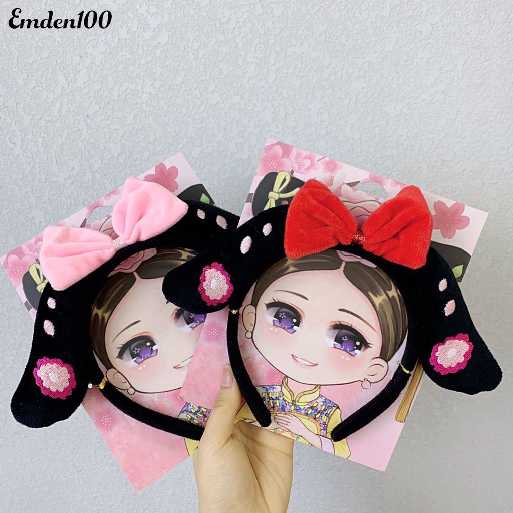 Băng Đô Cài Tóc Đính Hoa Tua Rua Hóa Trang Công Chúa Trung Hoa Cổ Điển