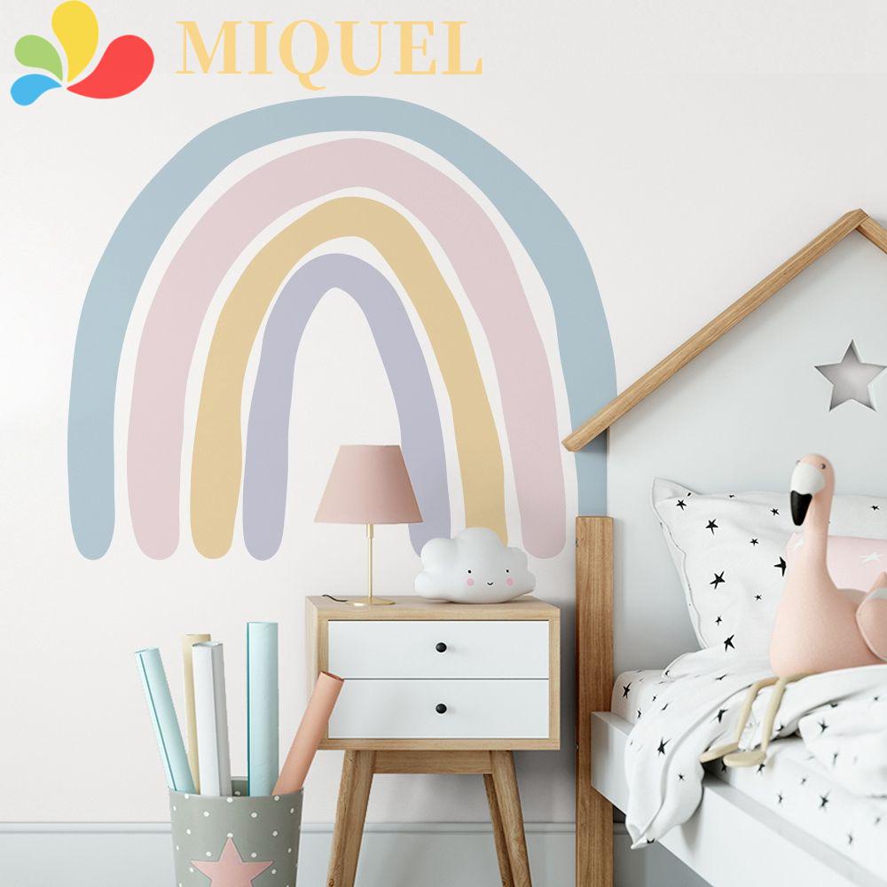 MIQUEL Miếng Dán Tường Tự Dính Họa Tiết Màu Nước Trang Trí Phòng Trẻ Em