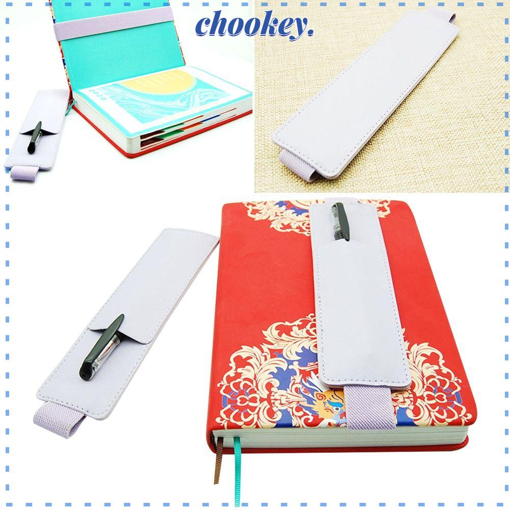 CHOOKEY Túi Đựng Bút Bằng Da Pu Siêu Nhẹ Có Khóa Cài Tiện Dụng Giá Đ