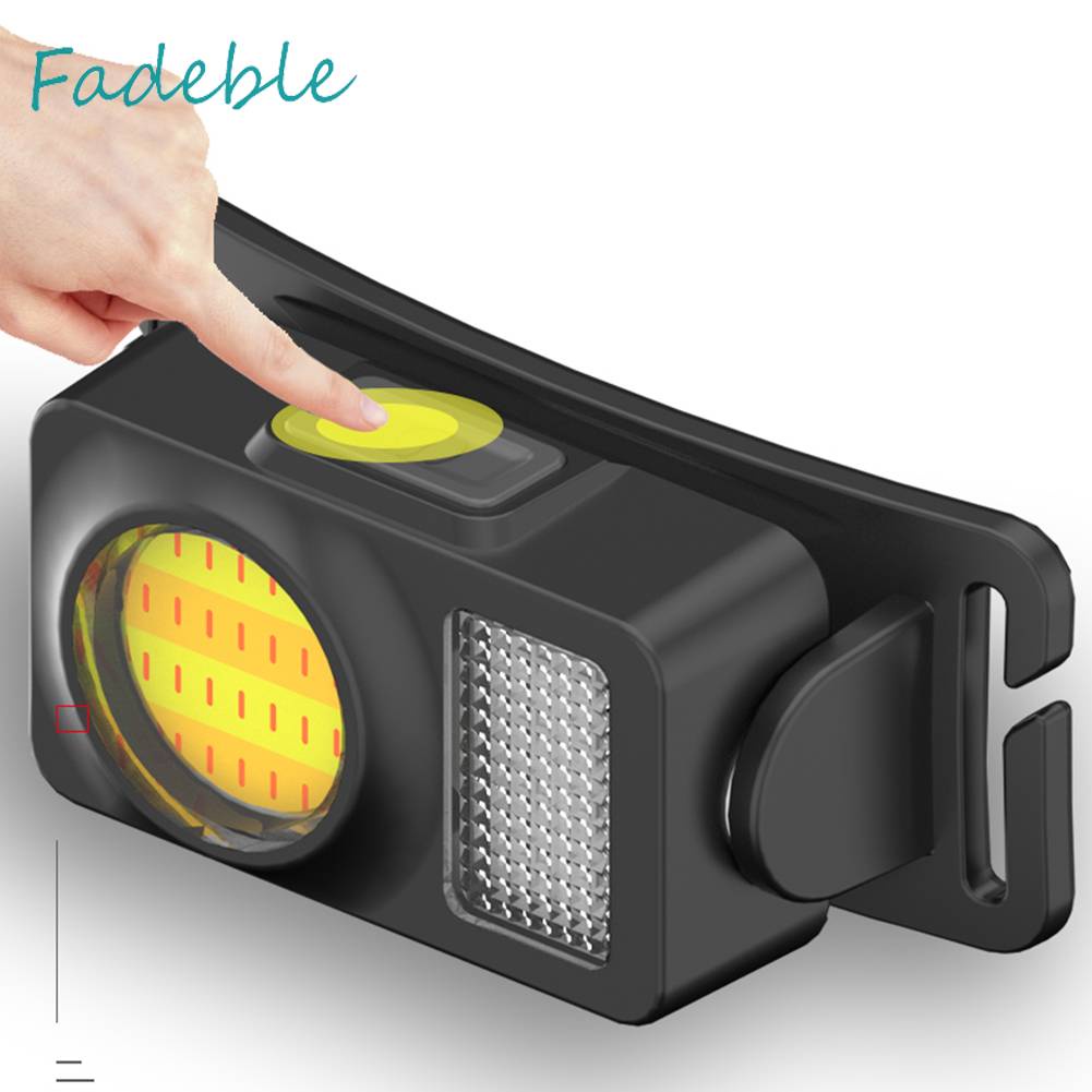 Đèn LED COB Đeo Trán IPX4 Cổng Sạc USB Dùng Khi Đi Cắm Trại