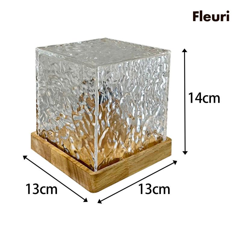 Đèn Ngủ Xoay Bằng Acrylic Họa Tiết Gợn Sóng Nước Độc Đáo Trang Trí Nhà Cửa / Quán Bar / Phòng Ngủ