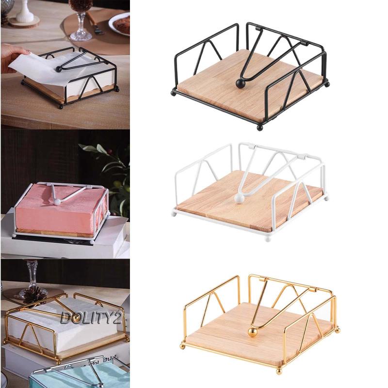 Giá Đỡ Khăn Giấy Để Bàn Bằng Gỗ Tiện Dụng Cho Khách Sạn / Nhà Bếp