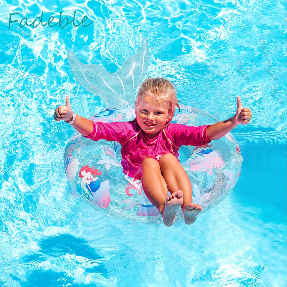 Phao Cứu Sinh PVC Đính Kim Sa Lấp Lánh Di Động Tiện Dụng Cho Bé