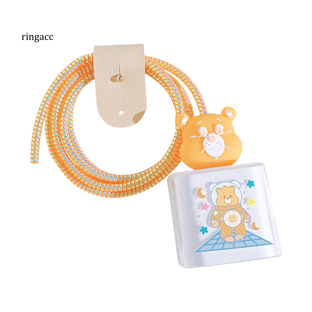 1 Bộ Phụ Kiện Bảo Vệ Cáp Sạc Bằng PC Siêu Bền Cho iPhone 18W / 20W