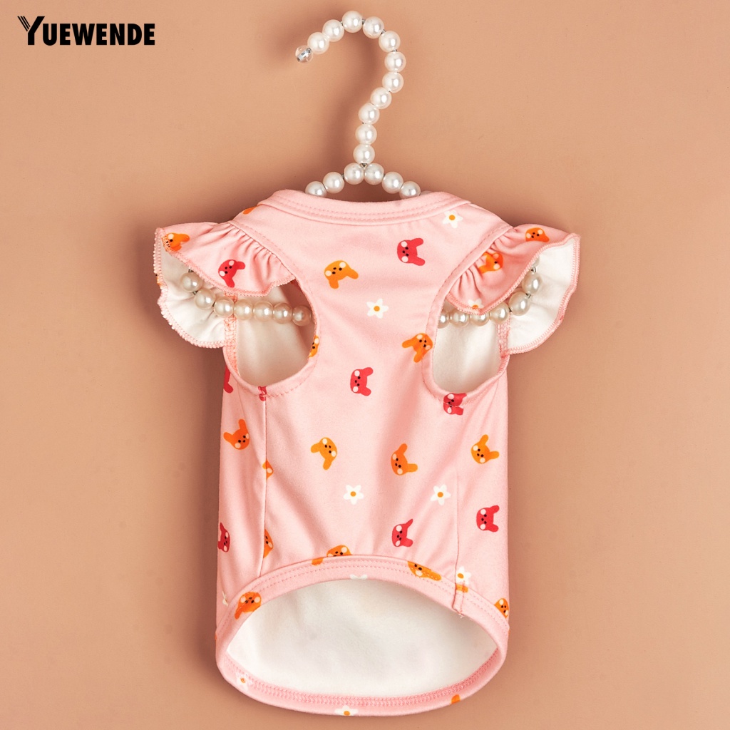 Áo Mùa Hè Siêu Nhẹ Mềm Mại In Họa Tiết Đáng Yêu Cho Thú Cưng