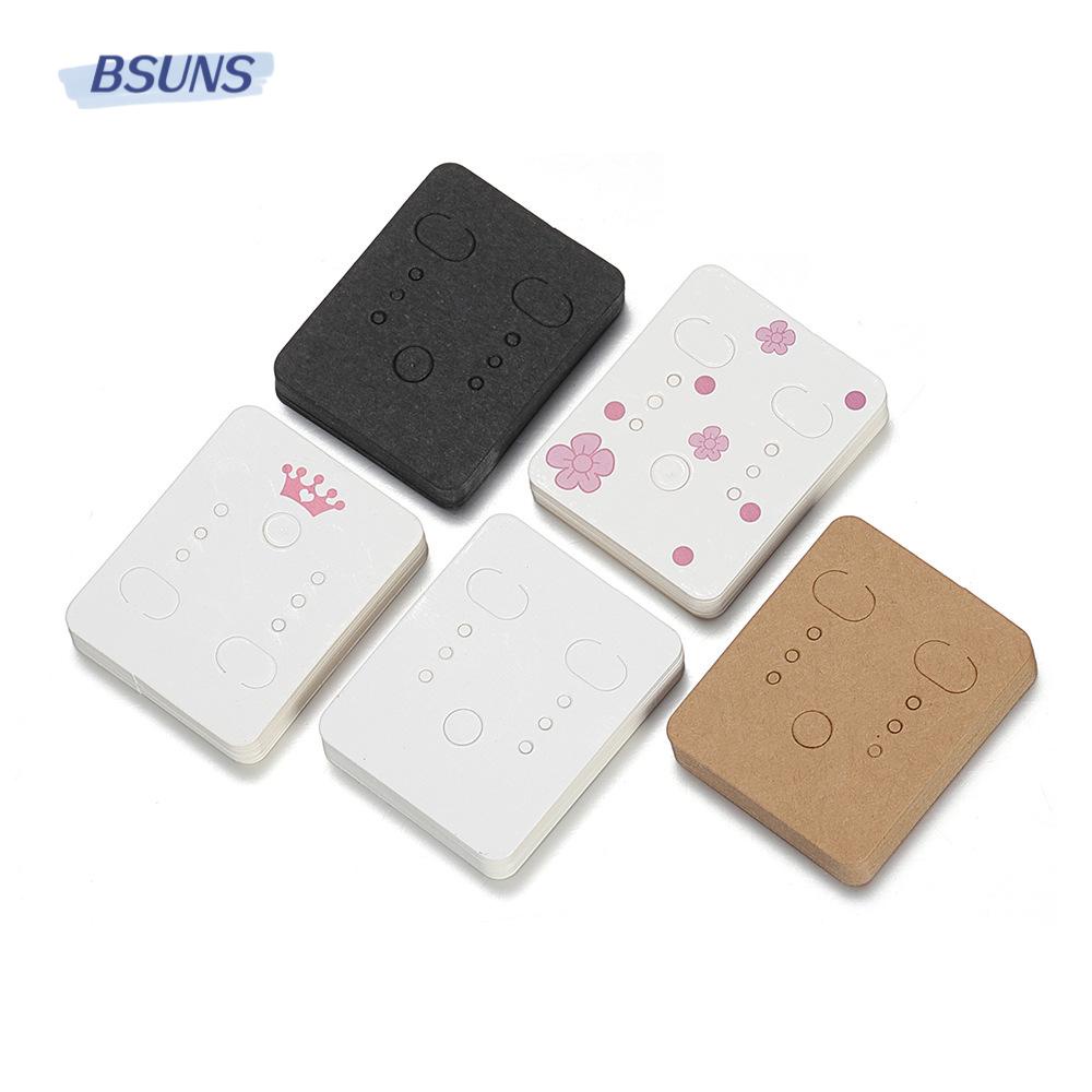 Set 100 Thẻ Treo Bông Tai DIY Màu Trắng Tiện Lợi Dễ Sử Dụng