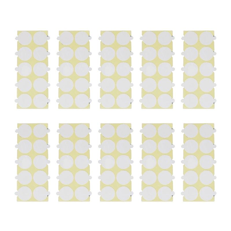 Set 10 Tờ 100 Miếng Dán Hai Mặt Hình Tròn Họa Tiết Chấm Bi Dùng Làm Con Dấu Sáp DIY