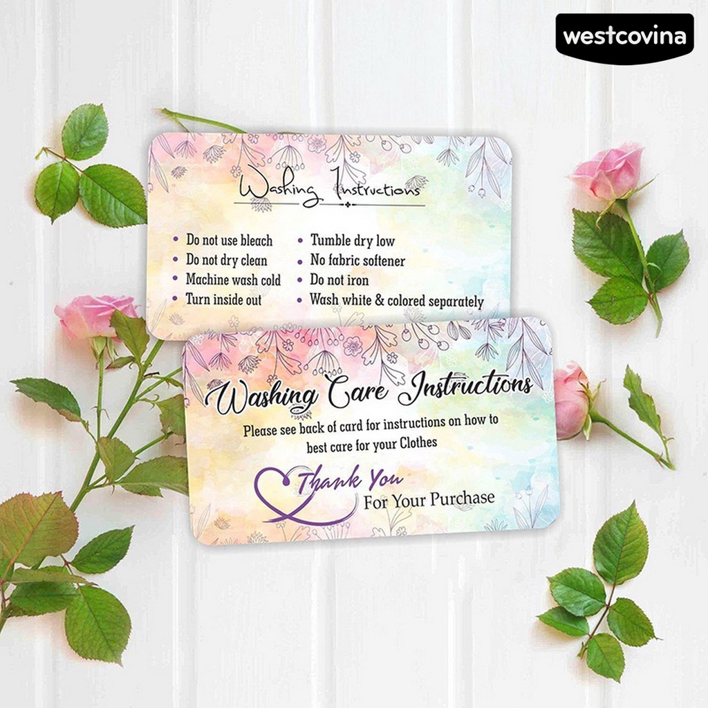 [WSTN] [WSTN]✎Set 50 Thẻ Giặt Đồ Mini Chăm Sóc Quần Áo