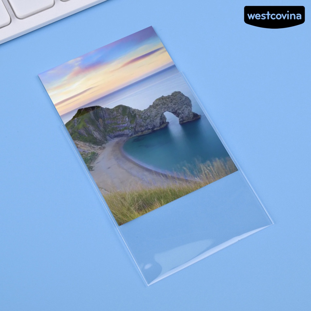 [WSTN]✎Set 50 Miếng Bọc Thẻ Trong Suốt Dày Dặn Chống Trầy Xước Không Chứa Axit