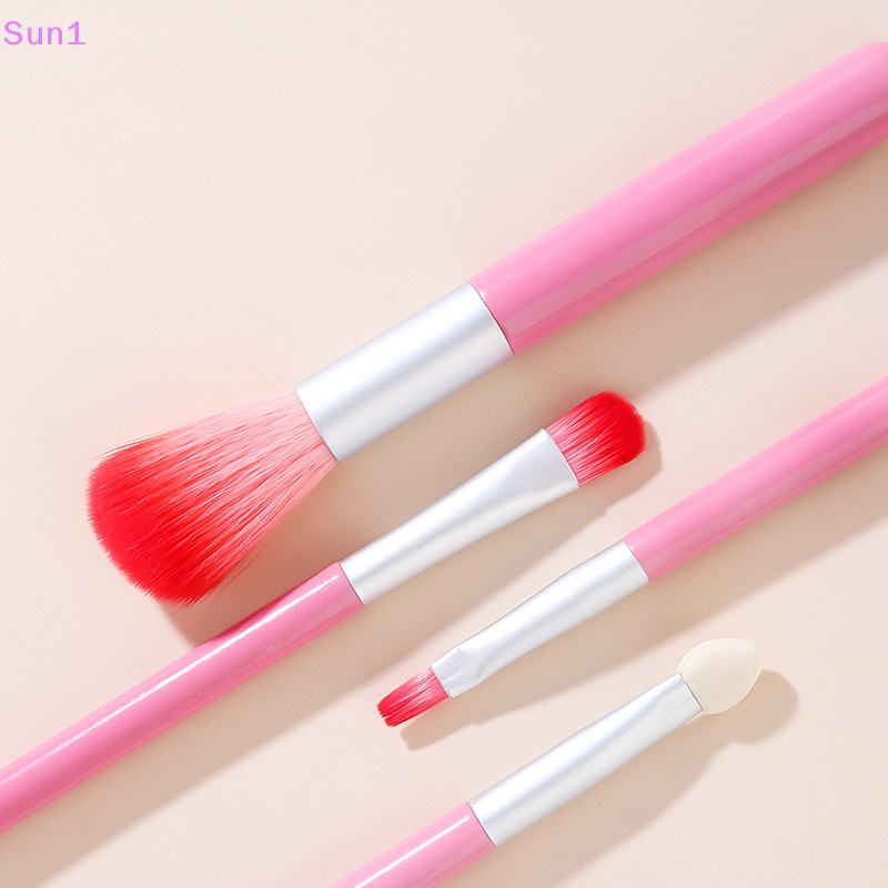 Set 4 Cọ Trang Điểm 4 Trong 1 Nhỏ Gọn Tiện Lợi Cho Du Lịch