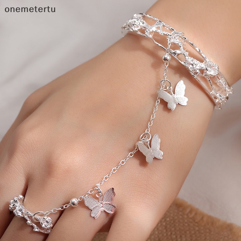 Onemetertu Phụ Kiện Trang Sức Nhẫn Có Chuông Hình Bướm Anime Tian Guan Ci Fu Hua Cheng Xie Lian Có Thể Điều Chỉnh