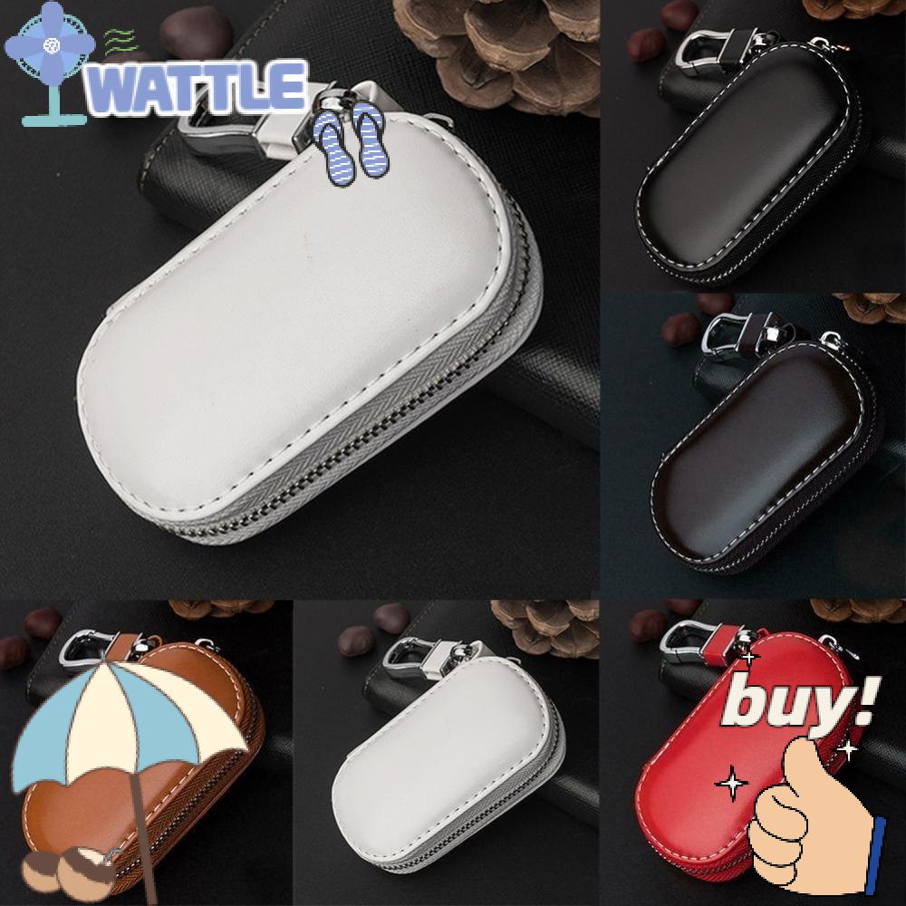 WTTLE Bao Da Đựng Chìa Khóa Xe Hơi Volkswagen Đa Năng Có Khóa Kéo