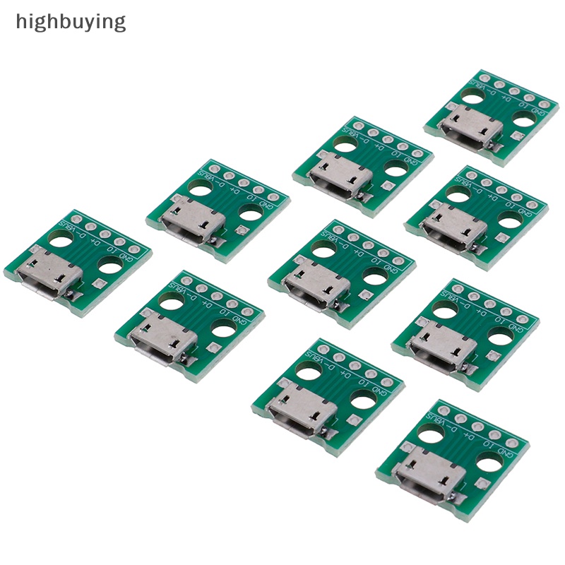 Bộ 10 Bảng Mạch Chuyển Đổi MICRO USB Sang DIP 5Pin Female Mới