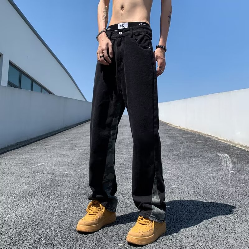 Quần Dài Ống Rộng Phong Cách Hong Kong Thời Trang Mùa Hè Mới Cho Nam